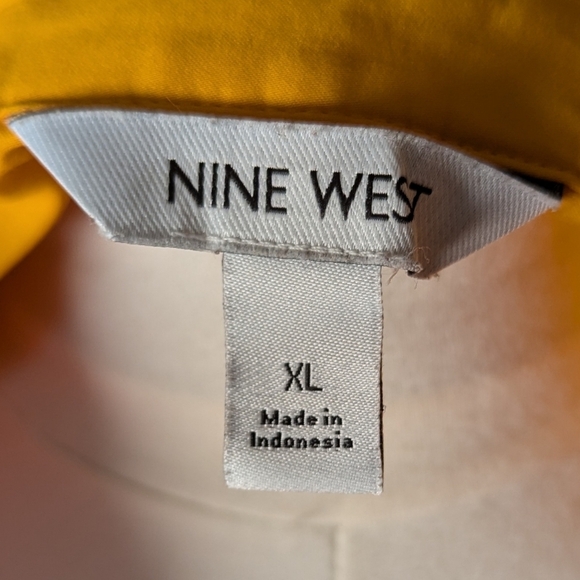 Nine West Golden Button-Down Shirt Dress – Sunshine Chic XL 🌞✨ - Picture 5 of 6